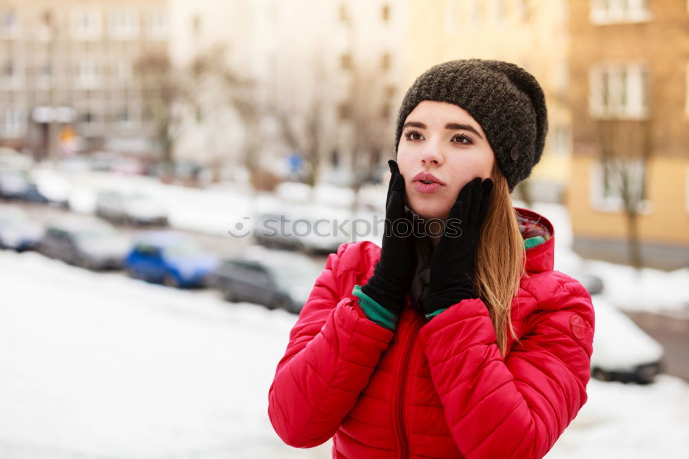 Similar – Image, Stock Photo Purple against the snow