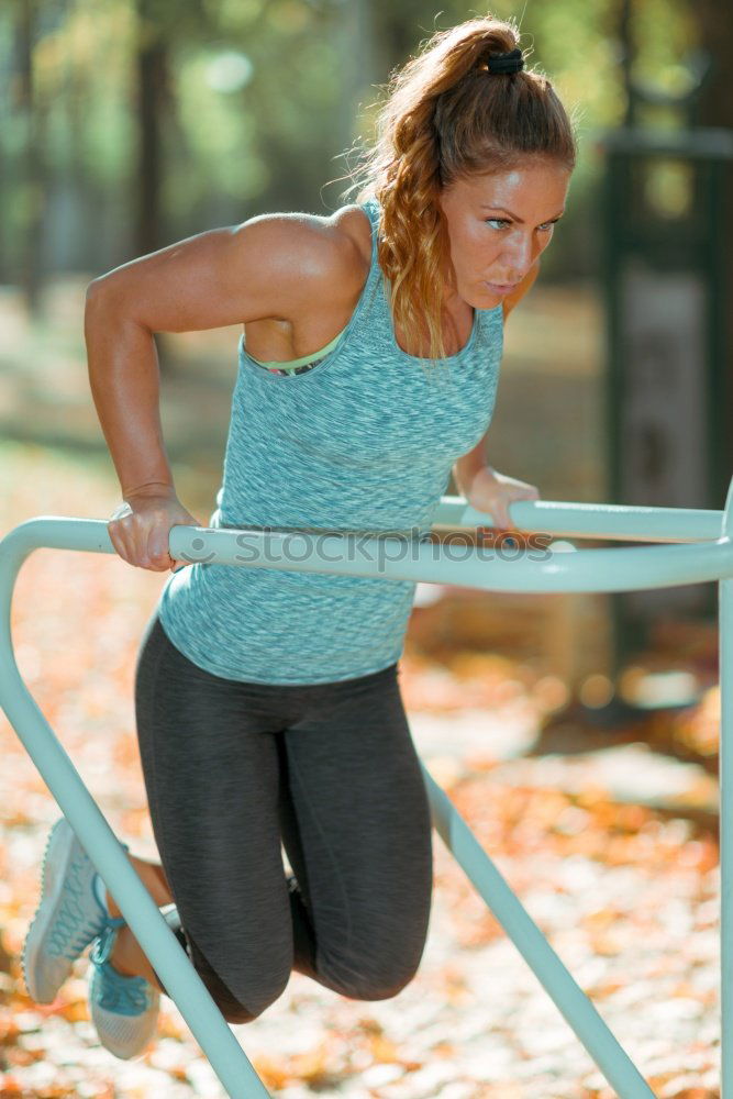 Similar – Image, Stock Photo Chins Sports Fitness