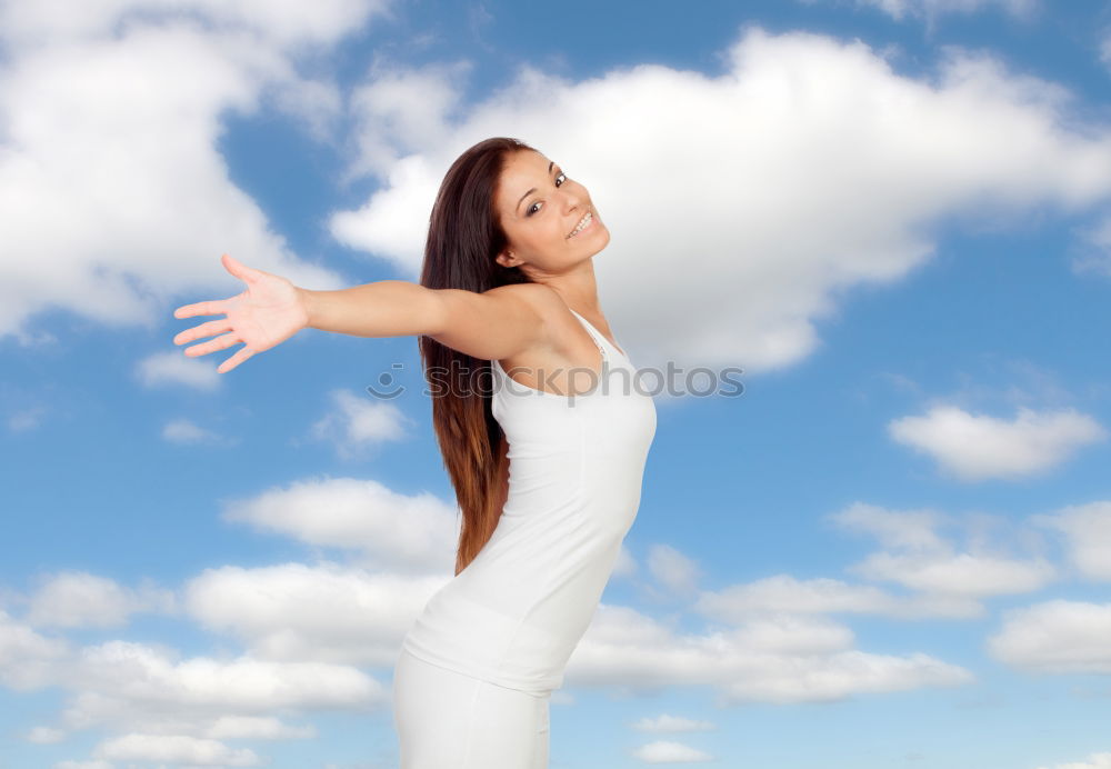 Similar – Image, Stock Photo Young beautiful woman with cancer bandana