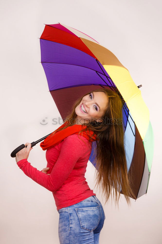 Similar – Sun or rain? Woman Adults