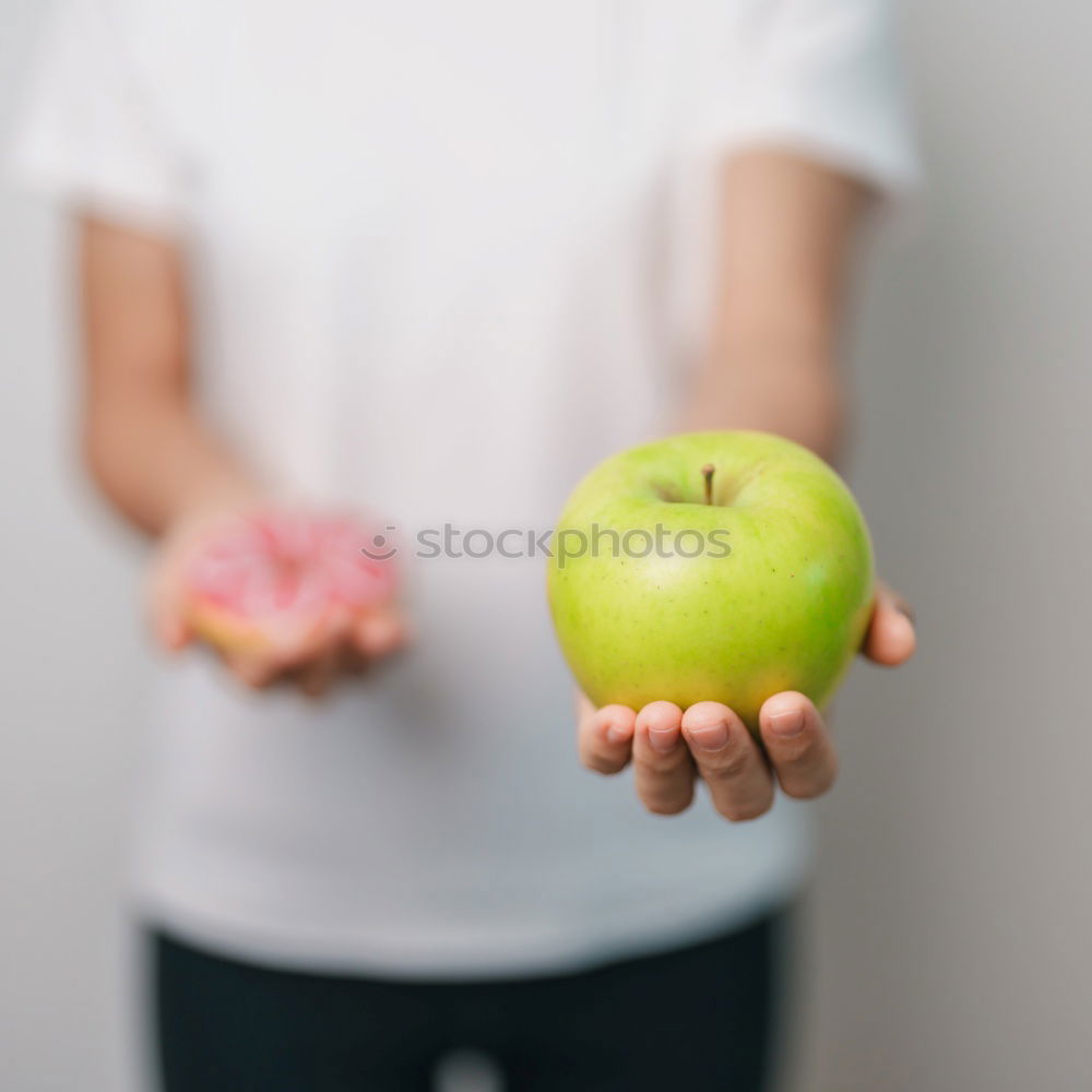 Similar – Two woman hands holding empty latte cappuccino coffee cup