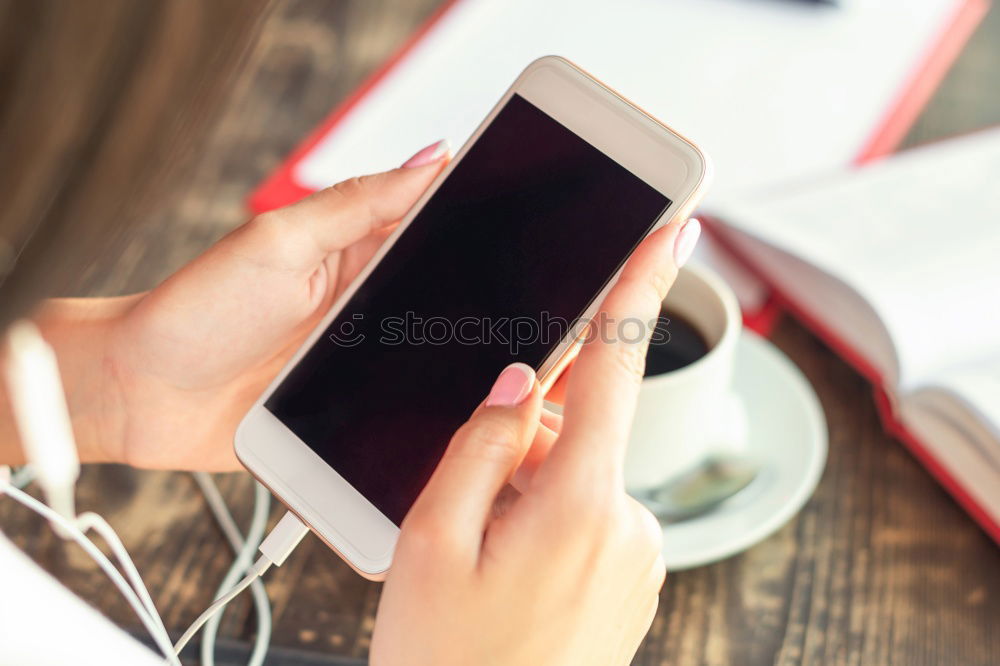 Similar – Image, Stock Photo Woman taking photo of a bowl breakfast oats and fruit