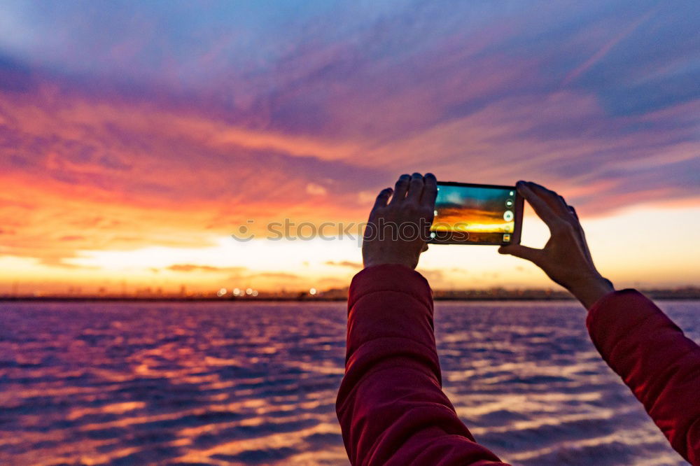 Similar – Image, Stock Photo Catch the sun Take a photo