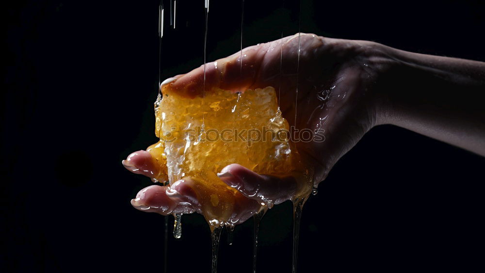 Similar – Image, Stock Photo male hands are holding brown baked rye bread