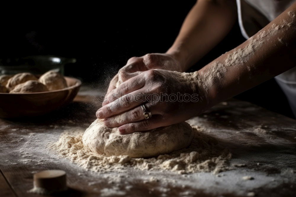 Similar – Image, Stock Photo Person cracking egg in bowl on table