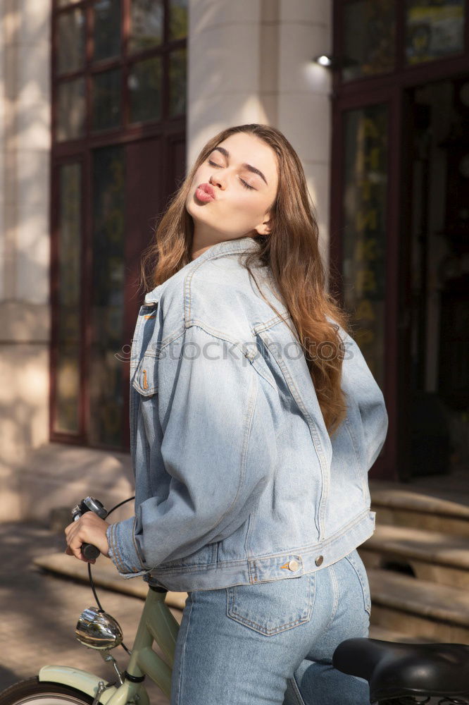 Similar – Image, Stock Photo Fashionable young woman outdoors