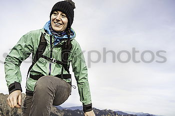 Similar – Young Backpacker enjoying of Nature.