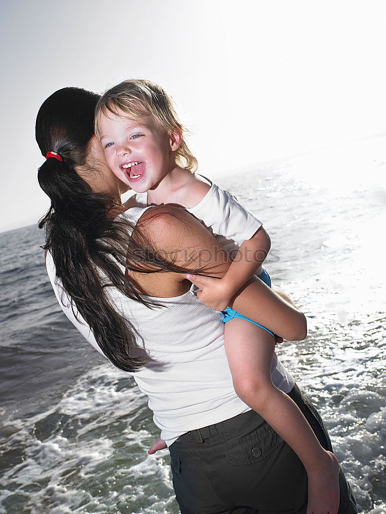 Similar – Image, Stock Photo Mother and son together outdoors at summer