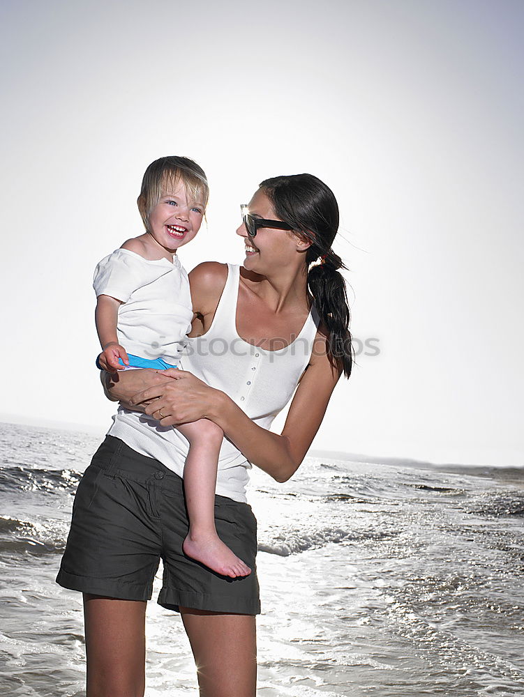 Similar – Image, Stock Photo Mother and son together outdoors at summer