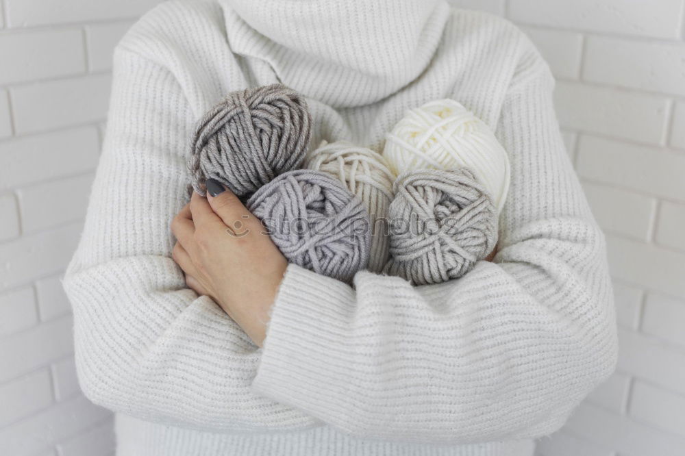 Similar – Foto Bild Noch ein Mädchen mit einem Pullover