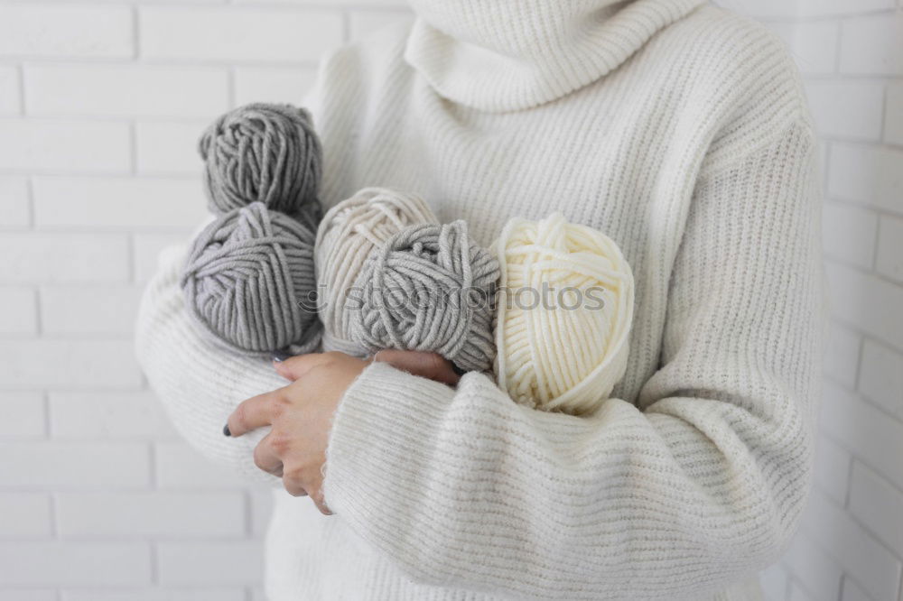 Similar – Foto Bild Noch ein Mädchen mit einem Pullover