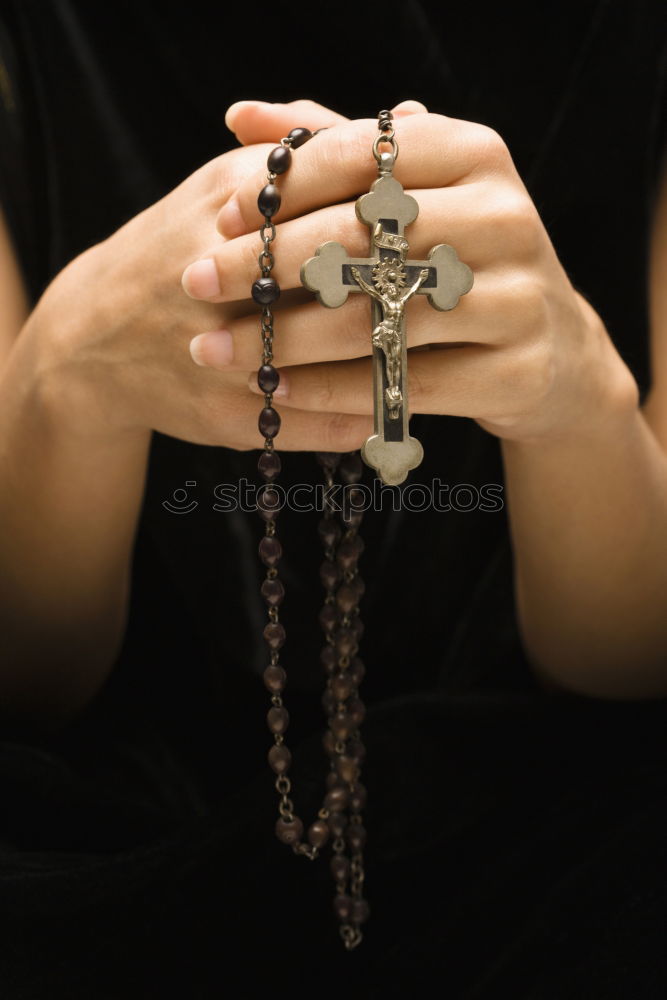 Similar – sign of faith Prayer