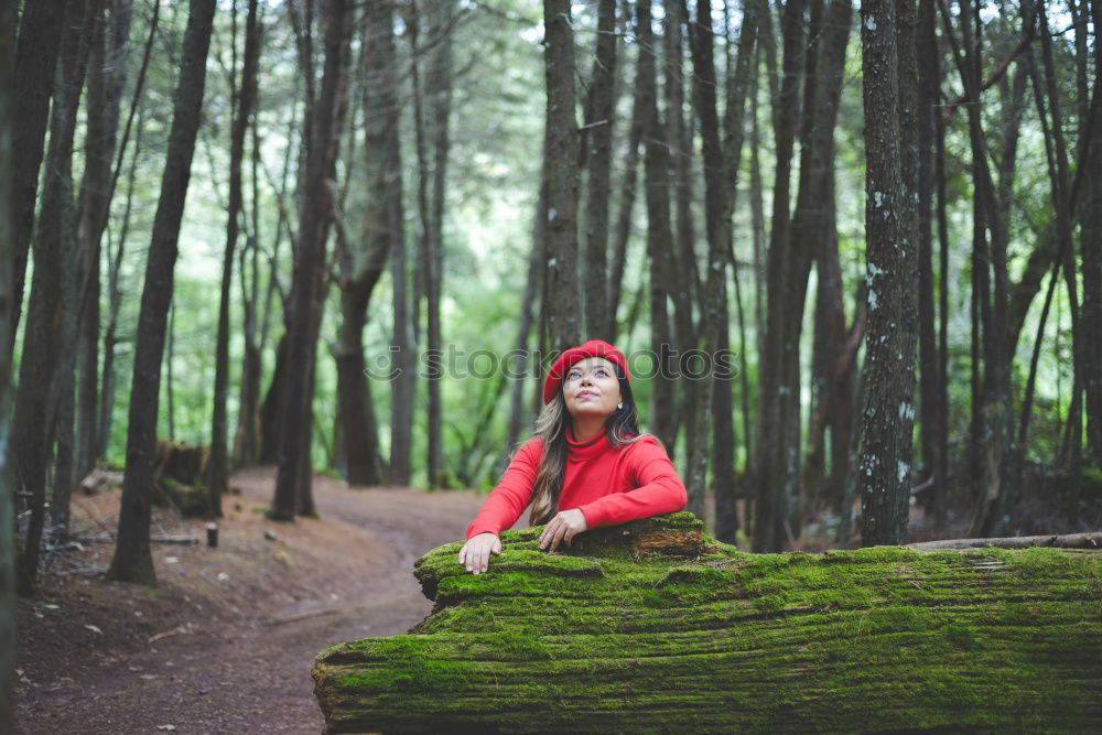 Similar – Image, Stock Photo Bearded man taking shots in forest