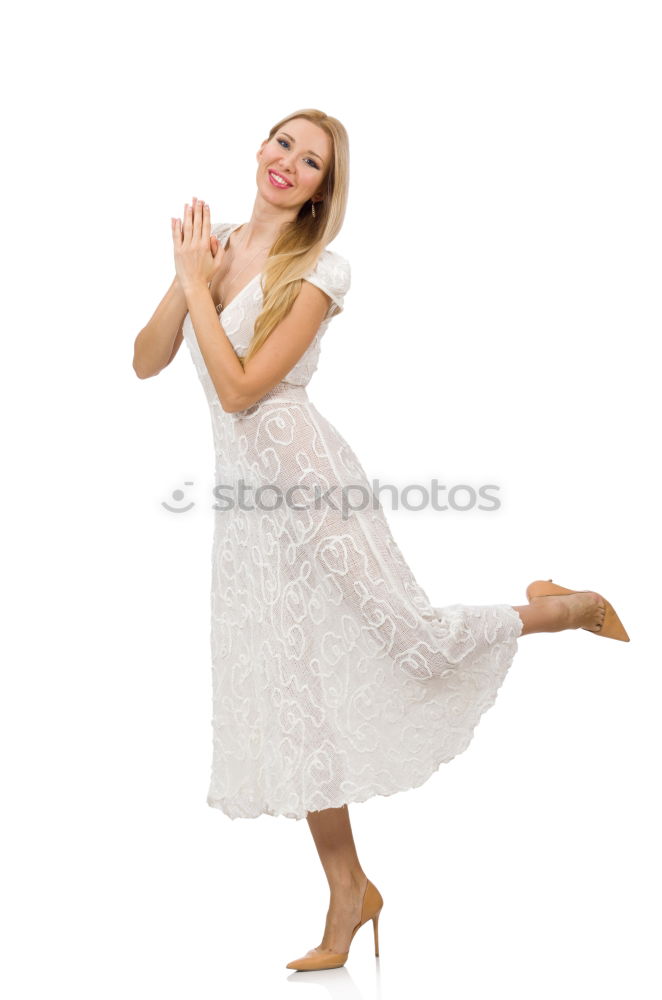 Similar – Image, Stock Photo young woman peeking around corner