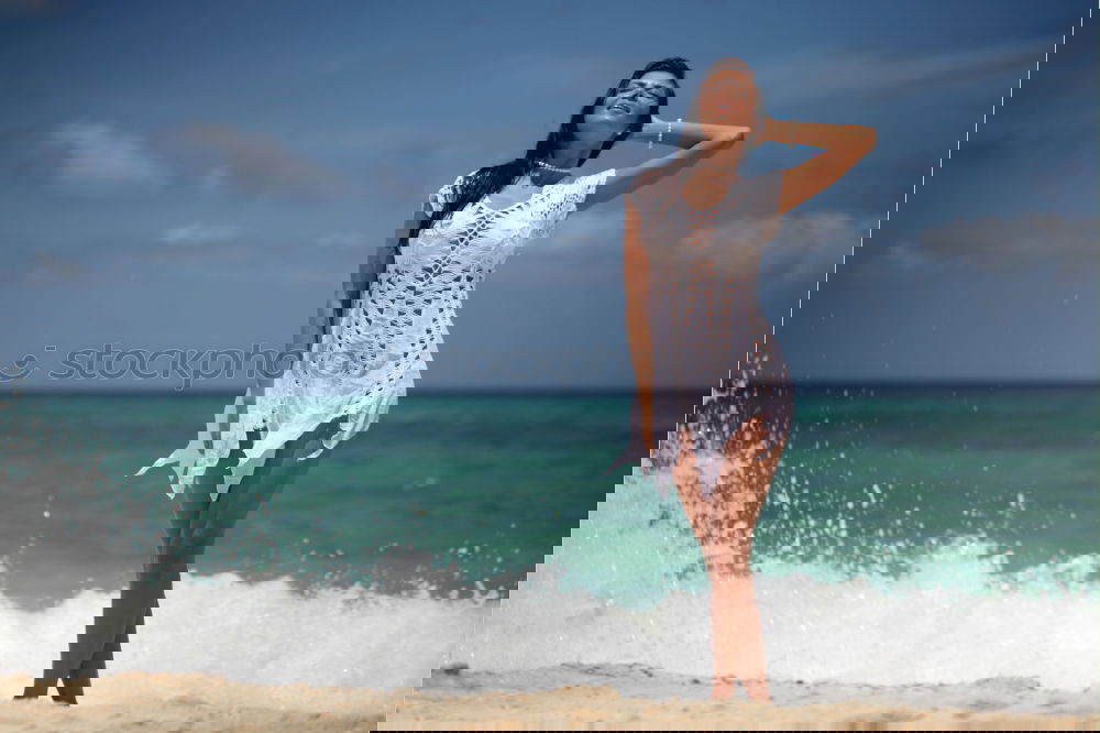 Similar – Image, Stock Photo Girl at Bavaro Beaches in Punta Cana, Dominican Republic