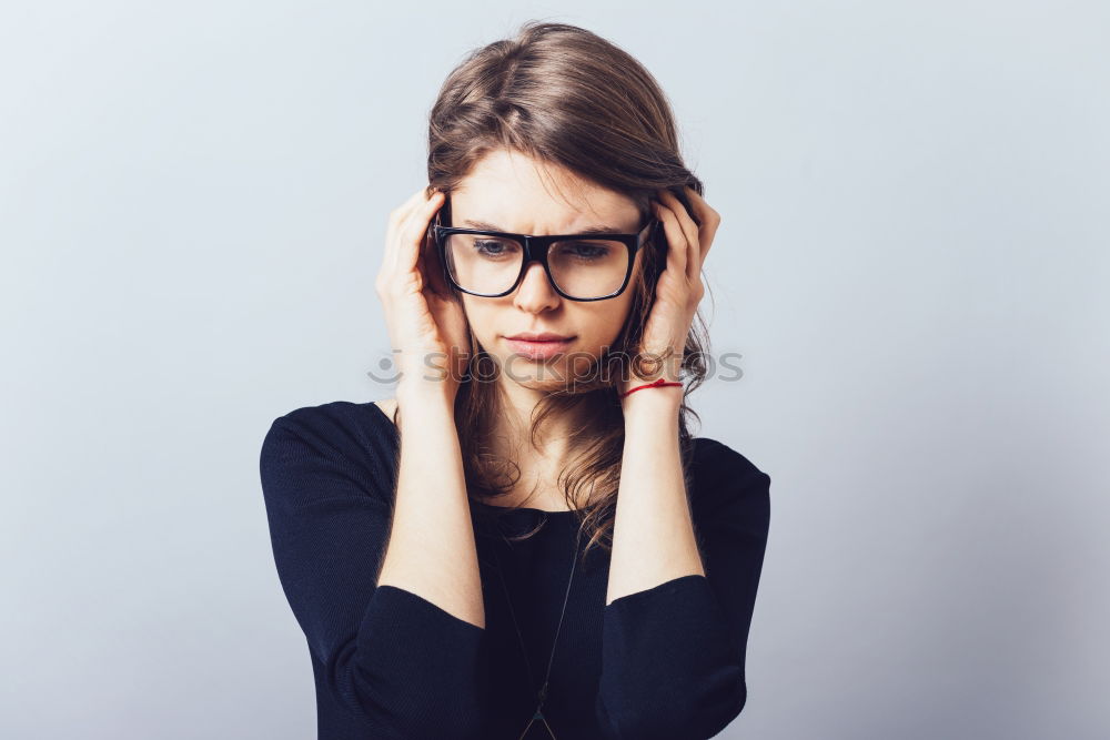 Similar – portrait outdoors of a young beautiful woman