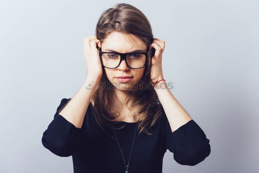 Similar – portrait outdoors of a young beautiful woman