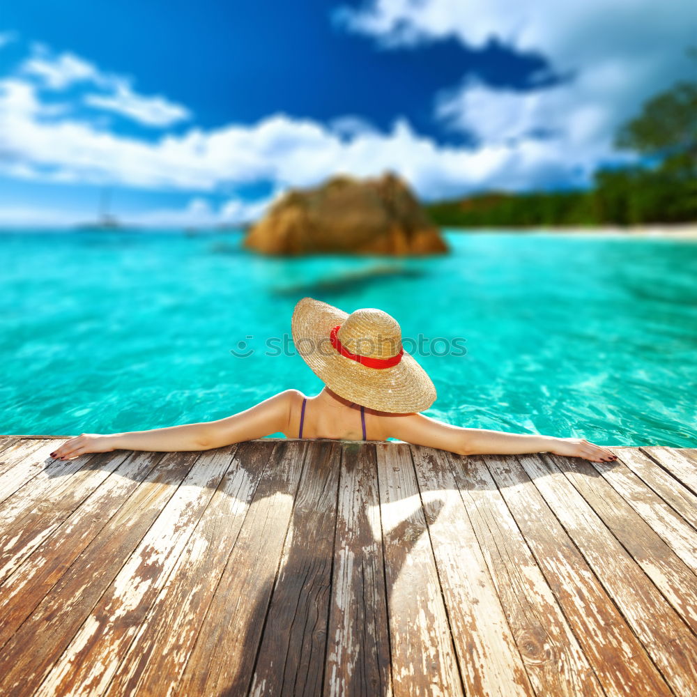 Similar – Image, Stock Photo Round Beach Towel, Hat And Sunglasses In Summer Holiday