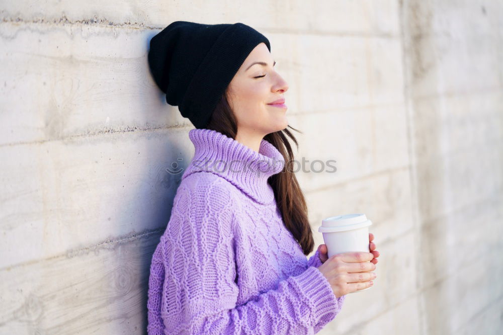 Similar – Image, Stock Photo Woman making tea in the nature