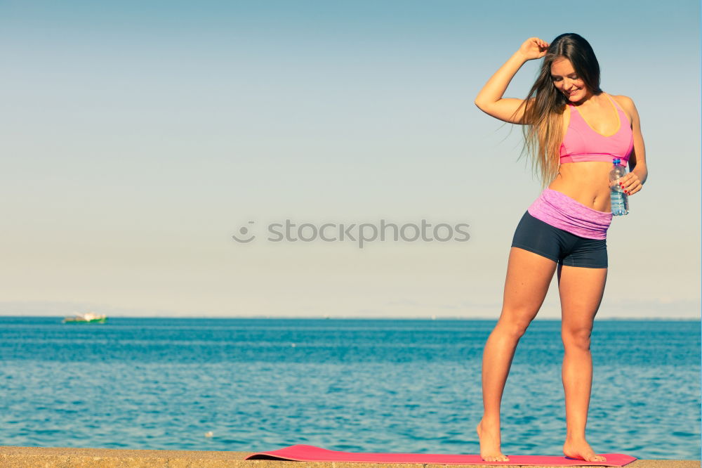 Similar – athletic woman resting