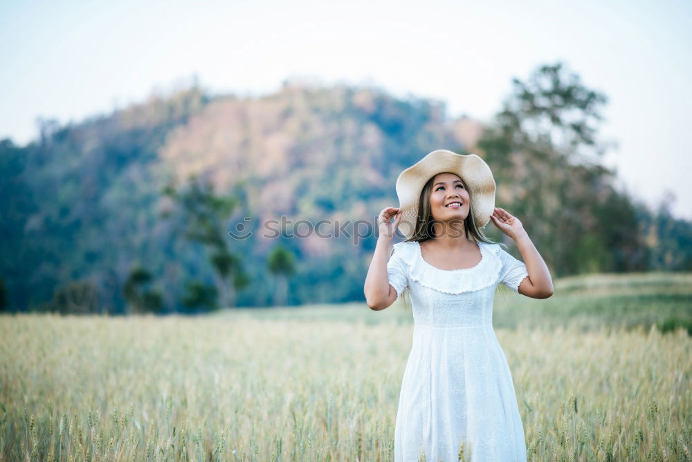 Similar – Image, Stock Photo cheerful black afro woman outdoors