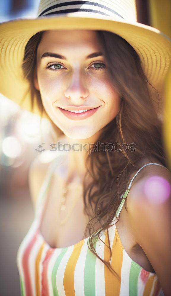 Similar – Image, Stock Photo Sensual young woman in hat