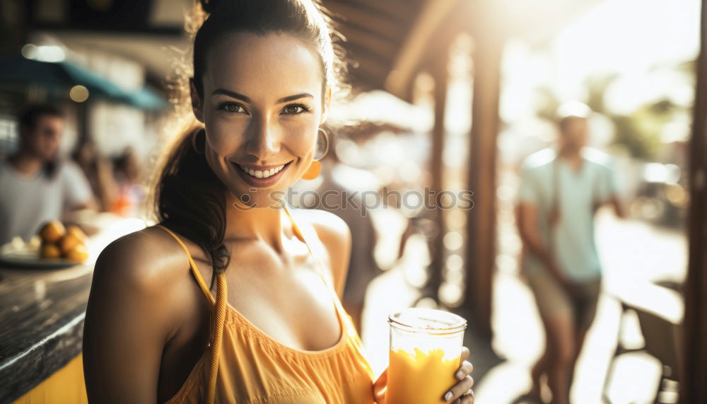 Similar – Image, Stock Photo Friends cheering with beers at outdoor party in summer