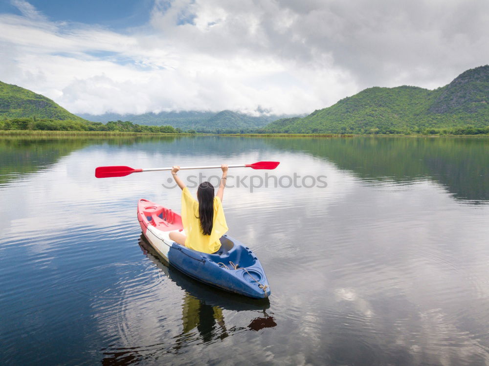 Similar – Image, Stock Photo Kayaking in arctic sea