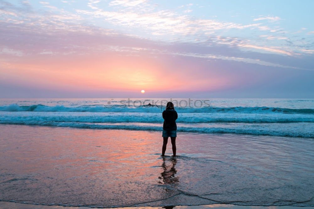 Similar – Image, Stock Photo …a family contemplates the sea