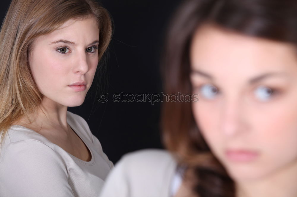 Similar – Female couple standing together