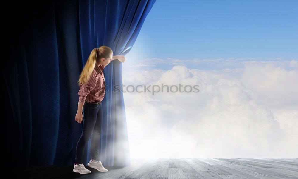 Similar – Image, Stock Photo …and if I jump? Window