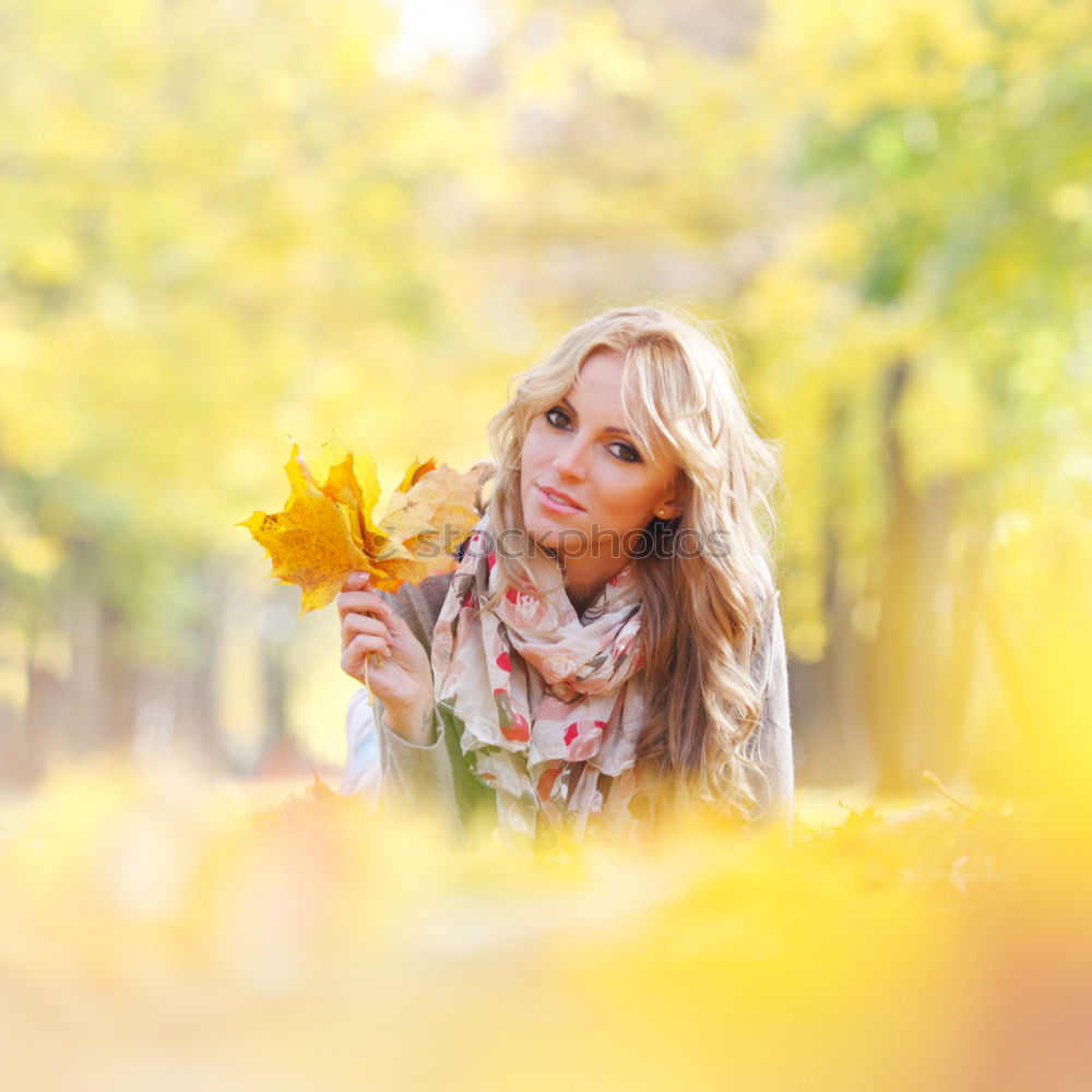 Similar – Autumn portrait Feminine