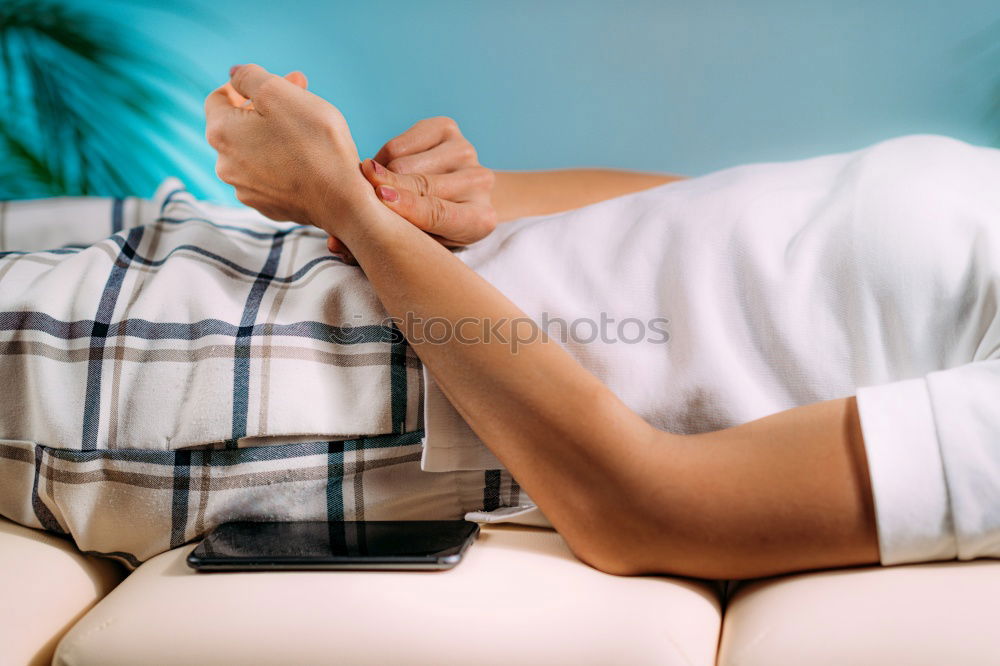 Similar – Image, Stock Photo leave Bed Feminine