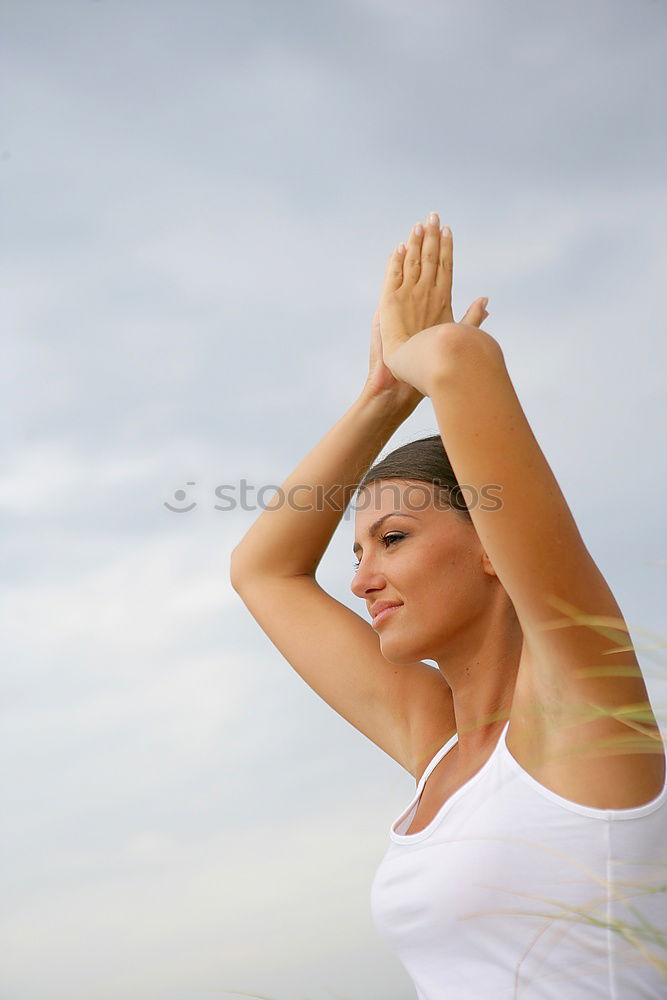Similar – Image, Stock Photo Diver in wet suit standing on beach