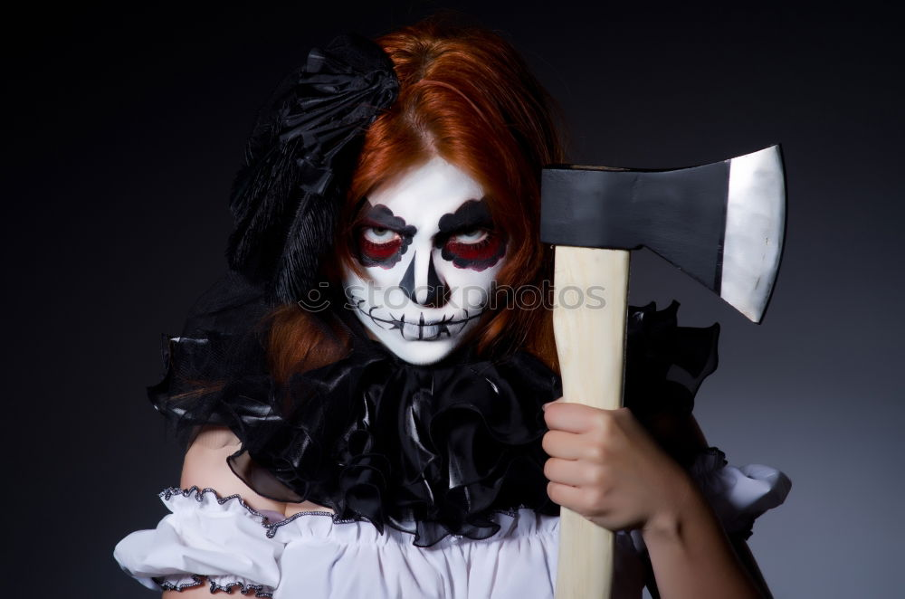 Similar – Image, Stock Photo girl on halloween