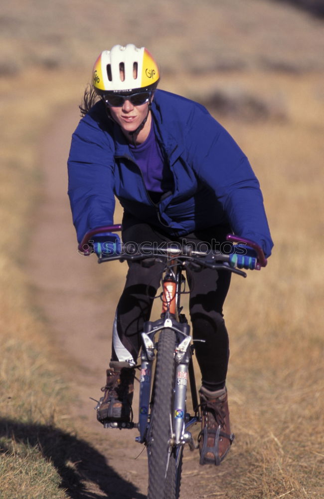 Similar – Blauhelm Fahrrad Kind