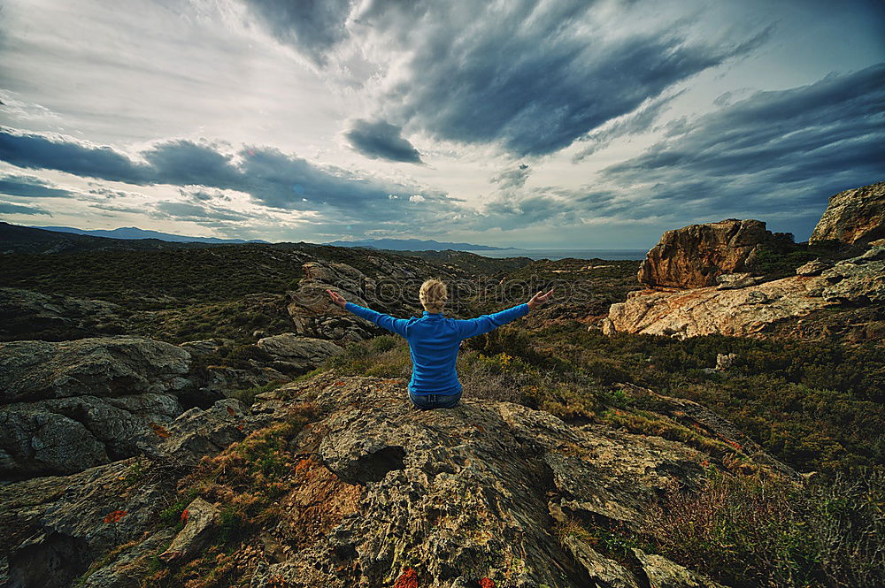 Similar – Image, Stock Photo lookout Human being