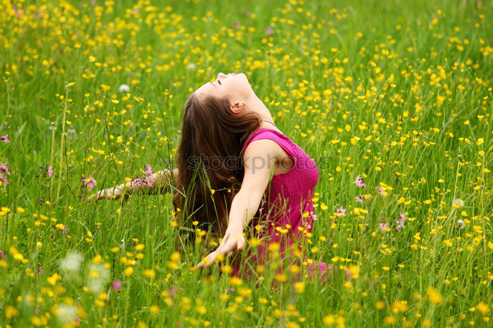 Similar – meadow child Human being