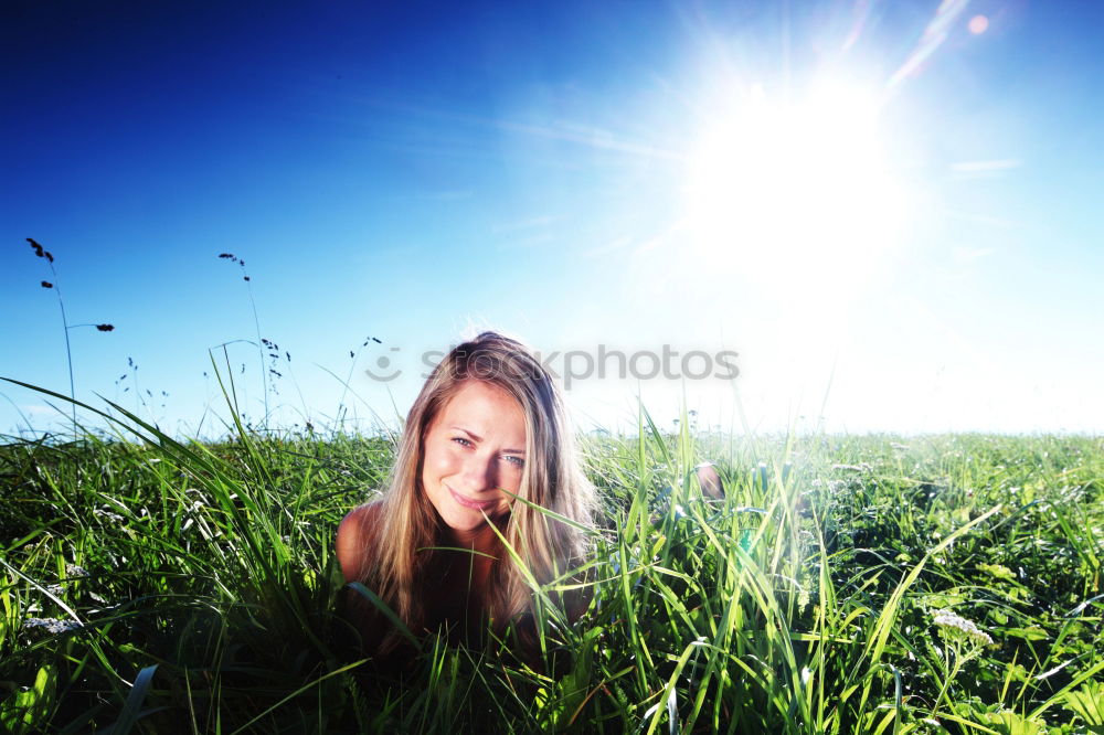 Similar – aerial Hand Dandelion Blow