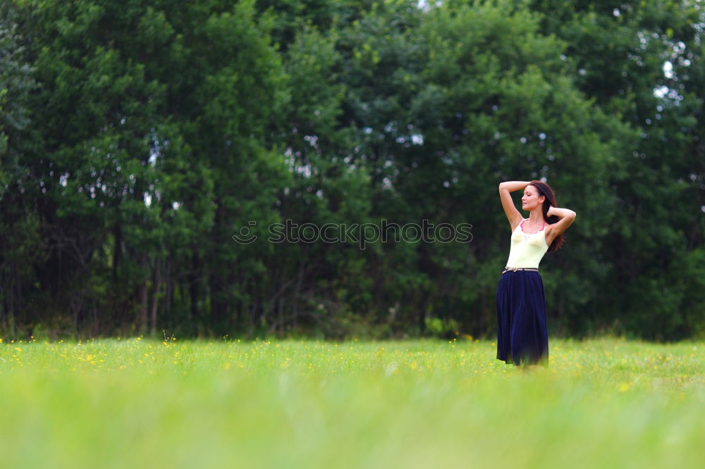 Similar – Image, Stock Photo to the horizon Feminine