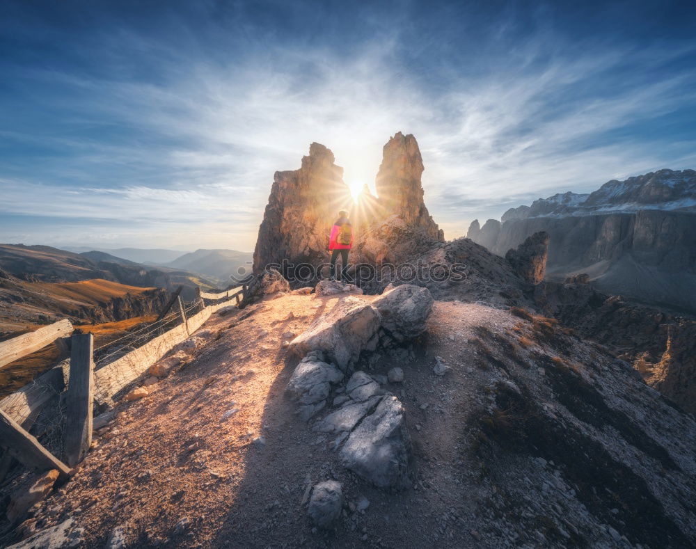 Similar – Image, Stock Photo Dolomites against the light