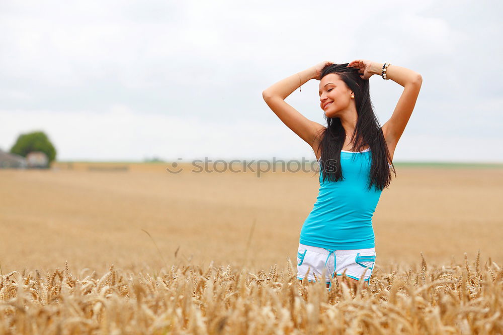 Similar – Foto Bild Jeans Im Kornfeld Sommer