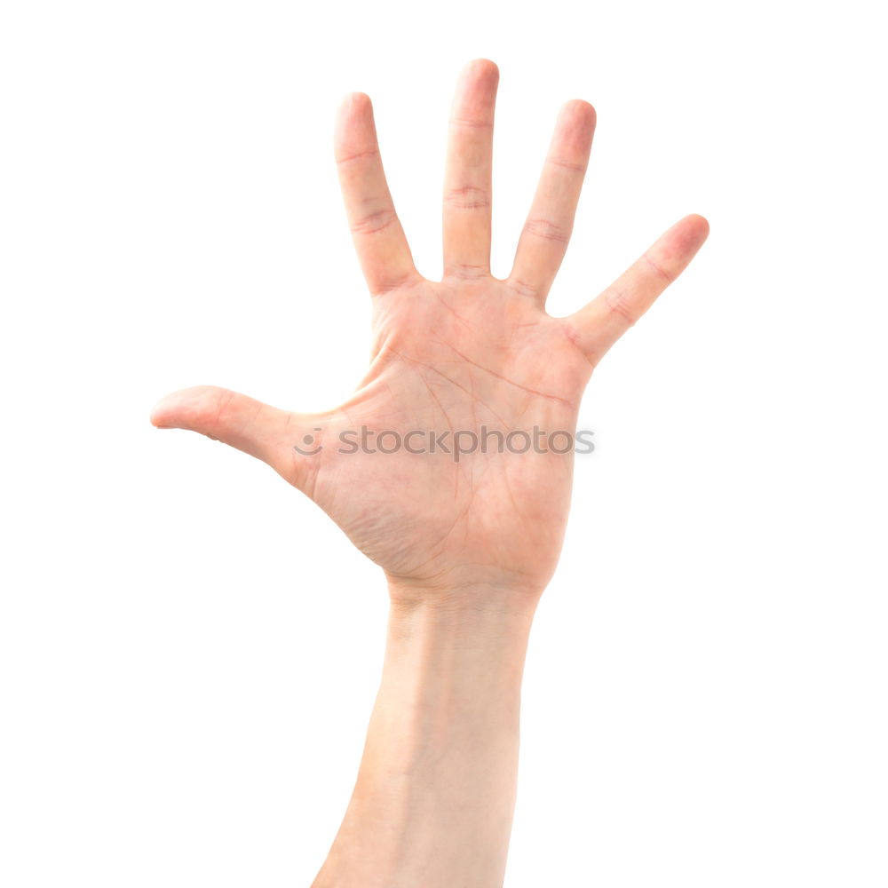 Similar – Image, Stock Photo Child hand reaches through a hole in a concrete wall