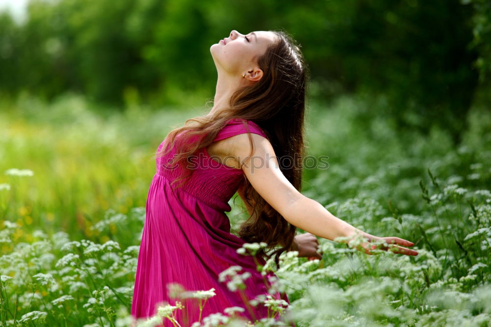 Similar – flower girl Young woman