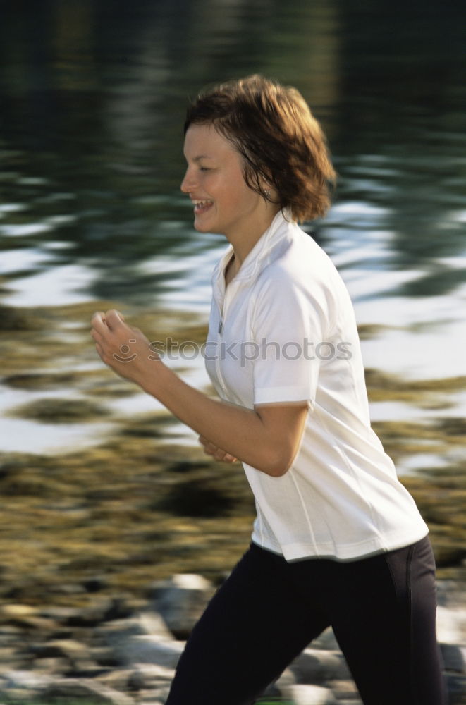 Similar – Disabled man athlete training with leg prosthesis.