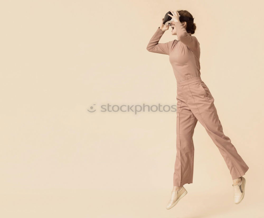 Similar – Image, Stock Photo woman and clouds II