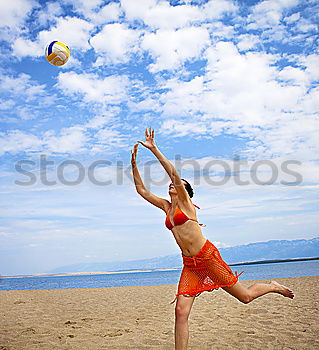 Similar – Image, Stock Photo Volleyball serve Lifestyle