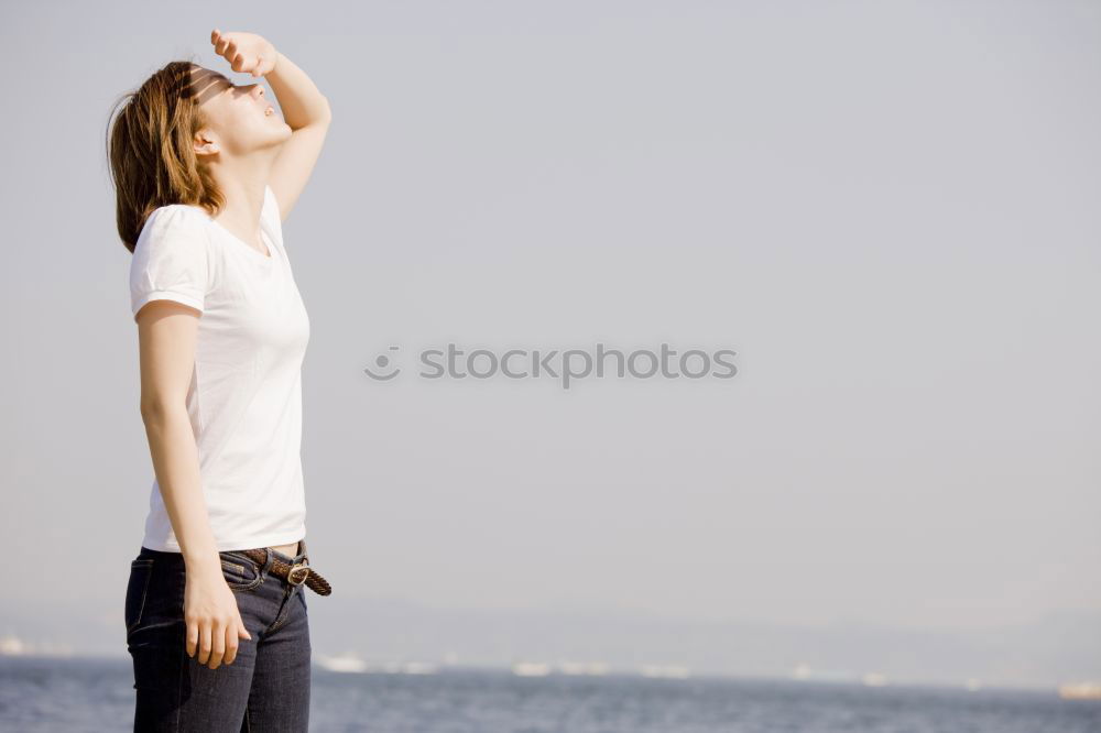 Image, Stock Photo Taking a cigarette break II.