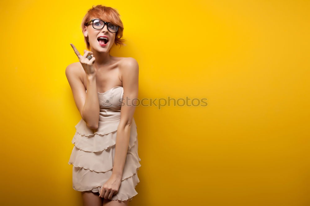 Similar – Young woman dancing in studio