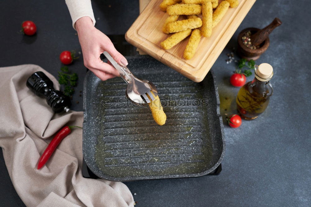 Similar – Image, Stock Photo a person cooking potatoes